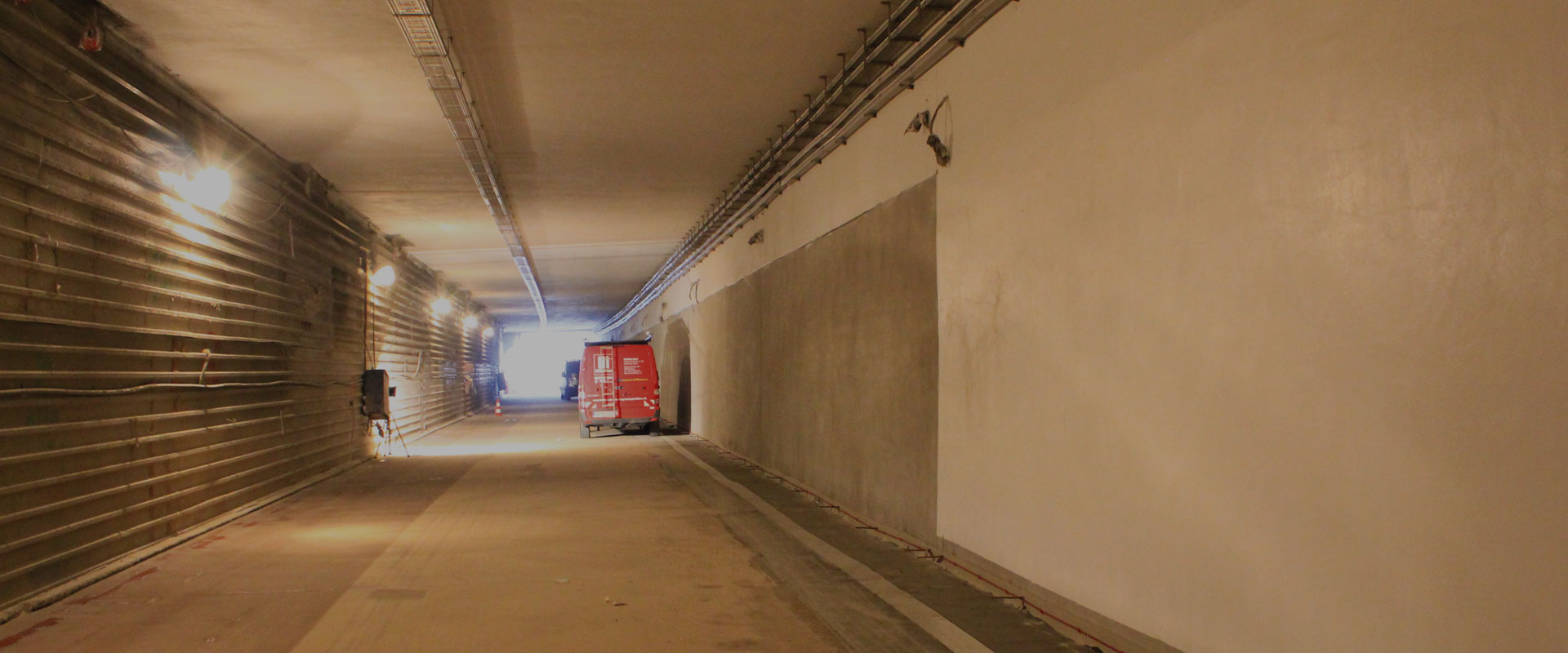 Structural fire protection in a motorway tunnel in Cologne